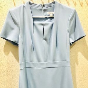 Calvin Klein NWOT light blue sheath dress 8
